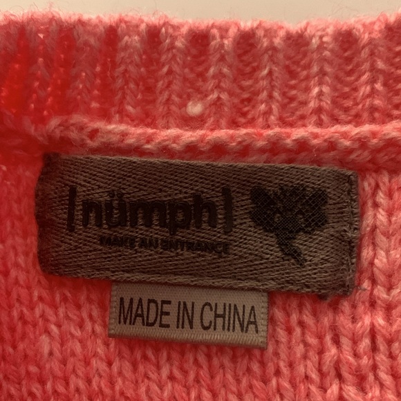 NUMPH PINK SWEATER WITH BLACK HEART - Picture 3 of 6